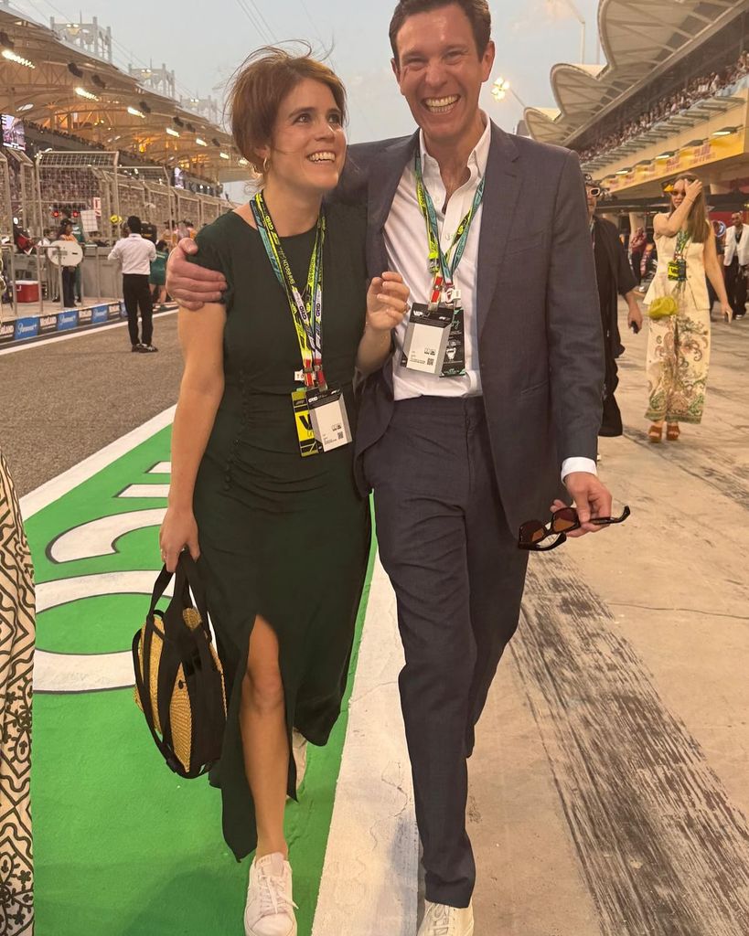 A photo of Jack Brooksbank and Princess Eugenie