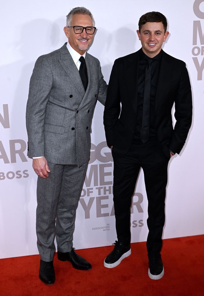 Gary Lineker and George Lineker GQ Men of the Year, London, UK