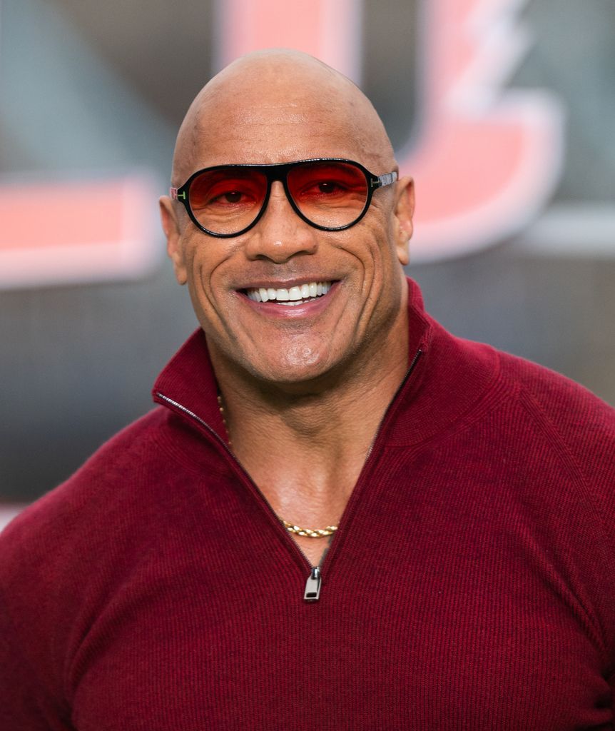 Dwayne Johnson attends the photocall for Red One