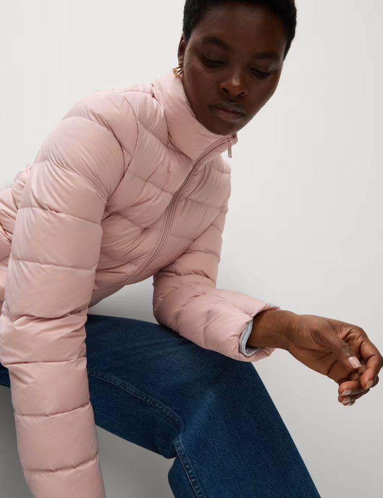 M&S Collection Petite Feather & Down Packaway Puffer Jacket