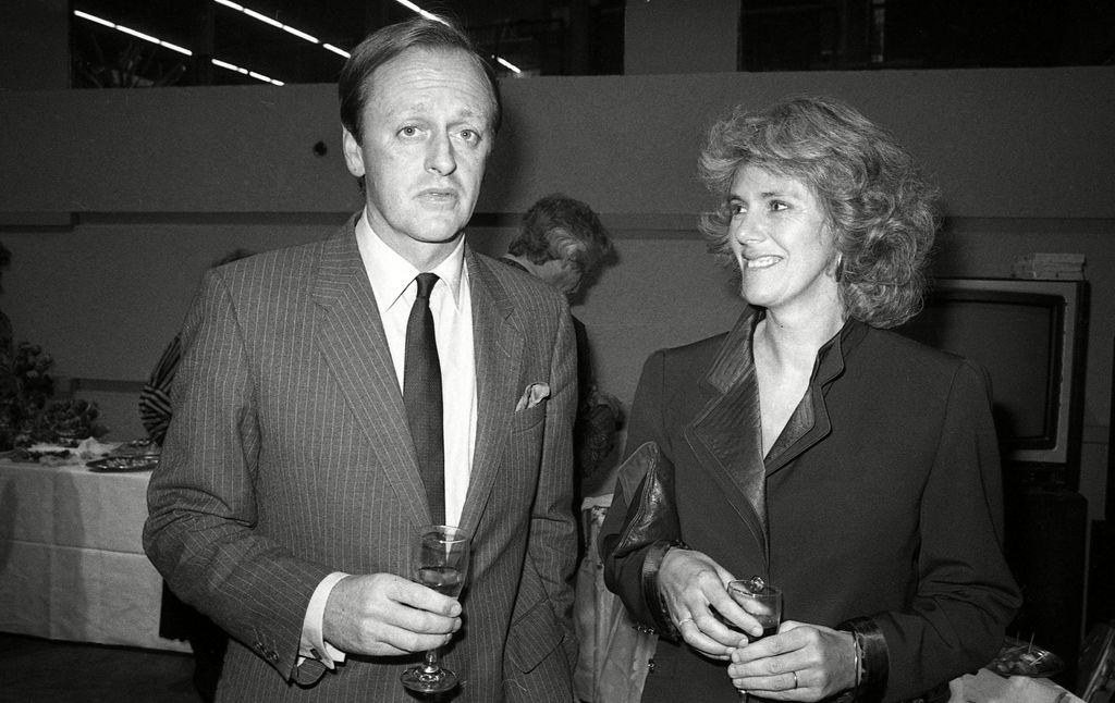 Camilla and her ex-husband Andrew attending a book launch
