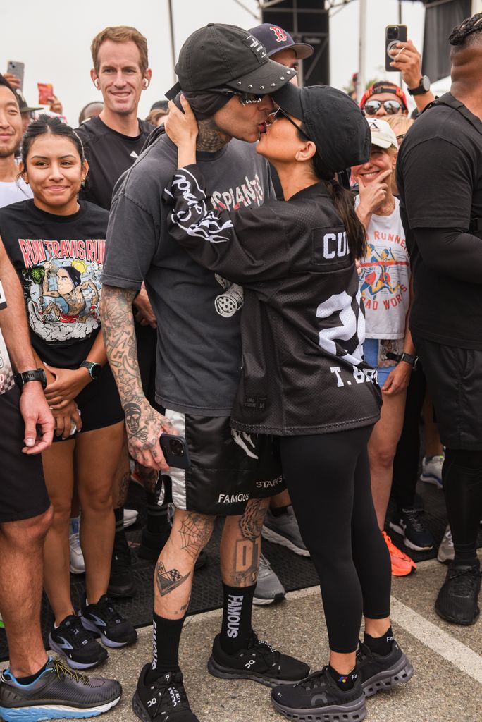 Kourt stole a kiss with her husband at the last run club event