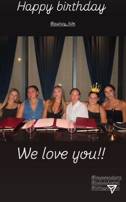 Victoria shared a picture of her niece and in the snap, the family all looked super similar