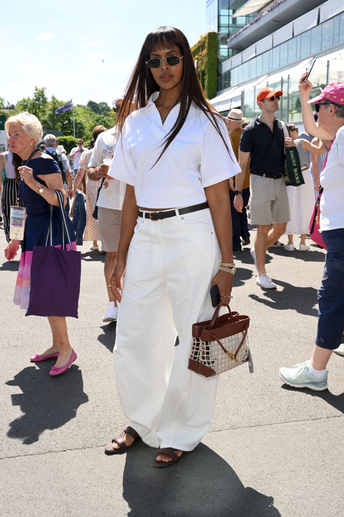 Sabrina Elba attends day eleven of Wimbledon