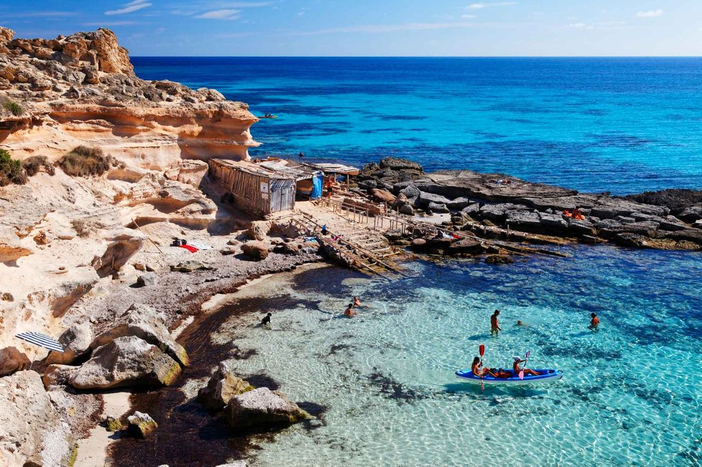 Bay Calo des Mort, Formentera, Balearic Islands