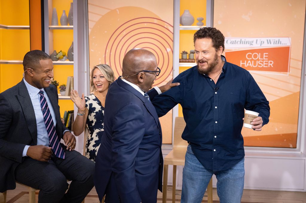 Cole Hauser greets Al Roker on Today Show