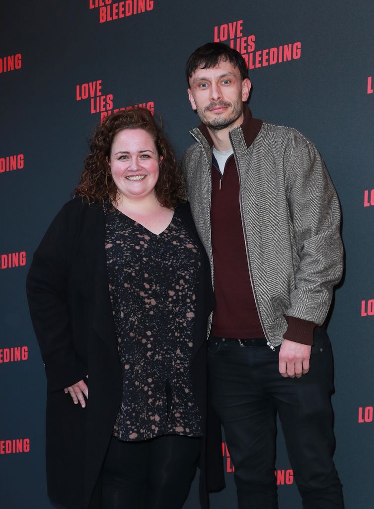 Jessica Gunning (L) and Richard Gadd attend the gala screening of Love Lies Bleeding