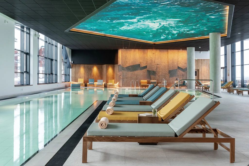 Club Med Tigne's swimming pool is the longest in the Alps