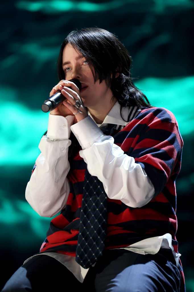 Billie Eilish performs onstage during the FIREAID Benefit Concert for California Fire Relief 