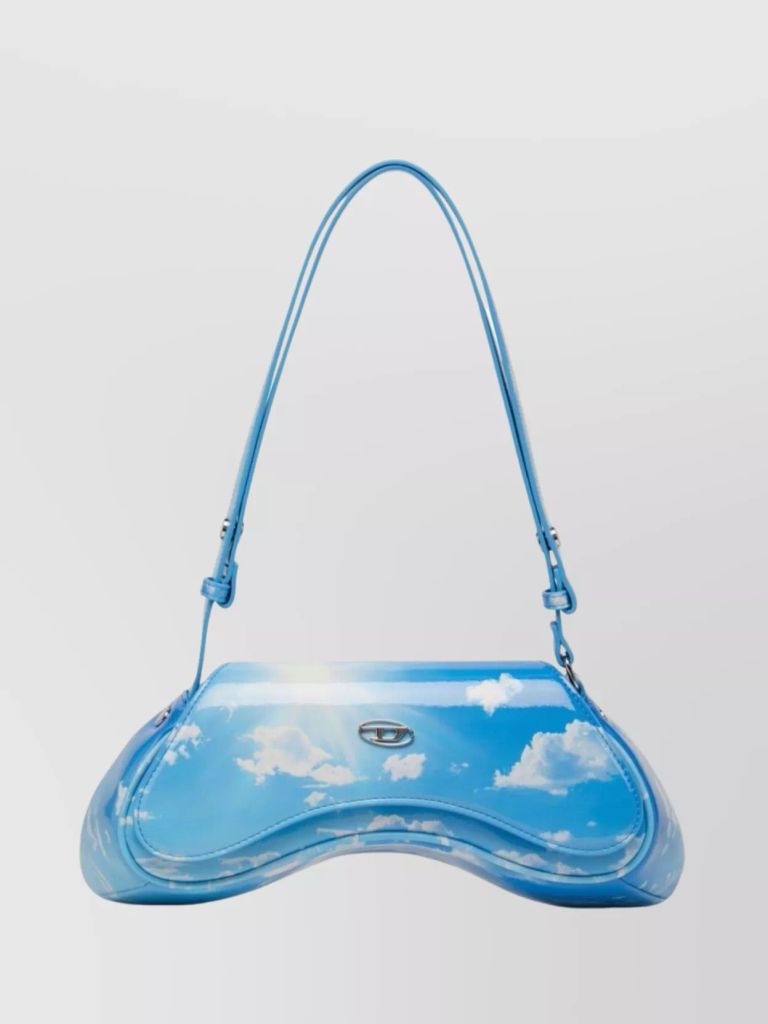 Shoulder Bag with cloud print