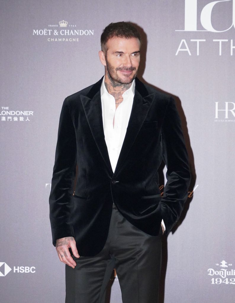Retired soccer star David Beckham attends 2023 Tatler Ball event at The Londoner Macao on November 24, 2023 in Macao, China
