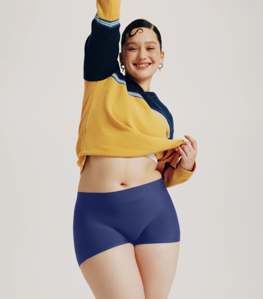 Model in Kt by Knix Super Leakproof Sleepover Short