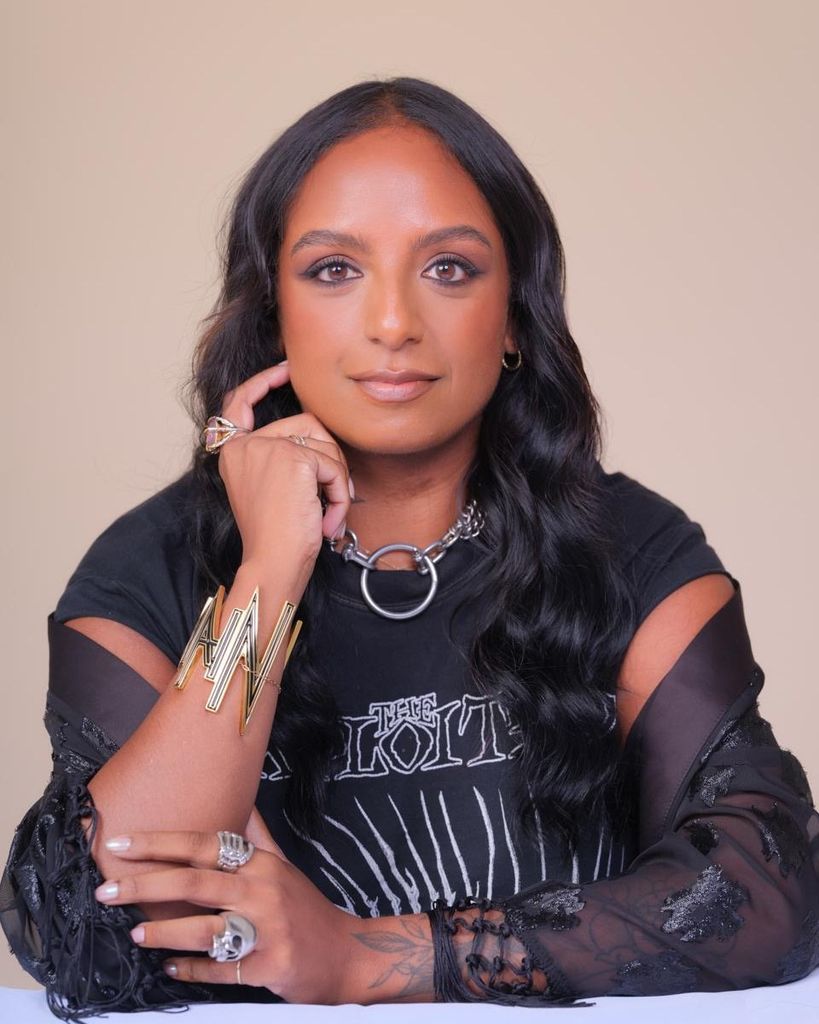 Asian woman with goth makeup