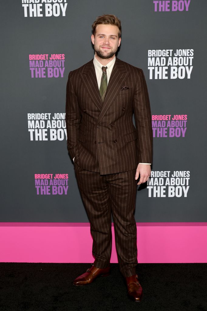 Leo Woodall attends Peacock's "Bridget Jones: Mad About The Boy" New York screening at Jazz at Lincoln Center on February 12, 2025 in New York City.