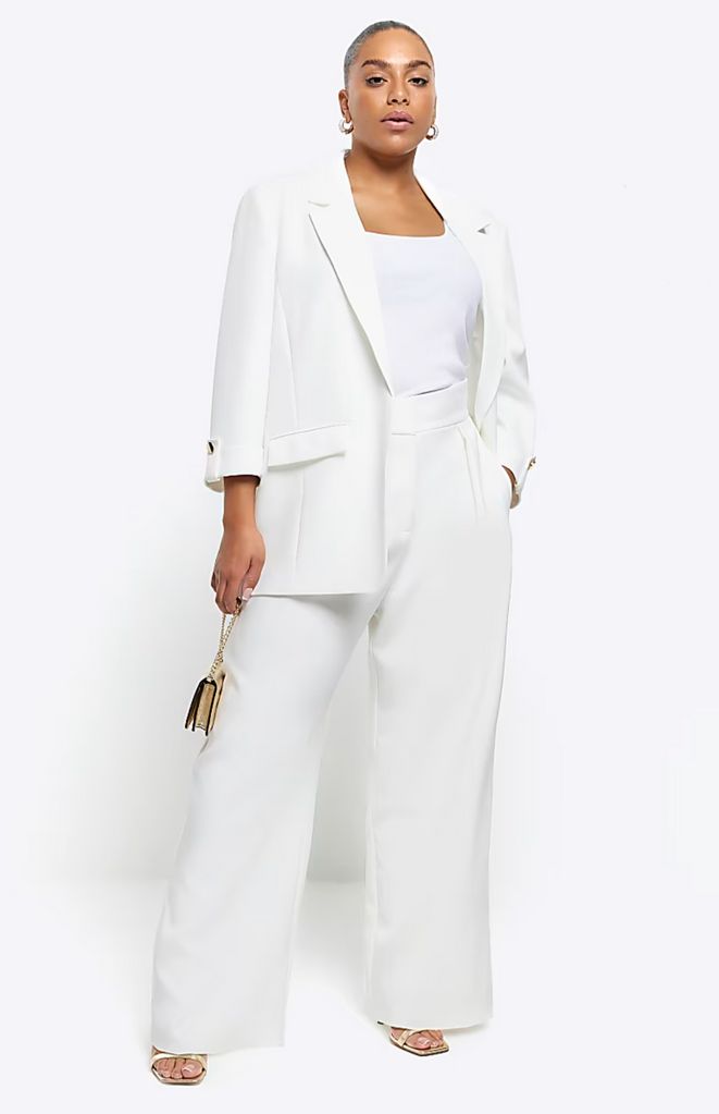 River Island white suit