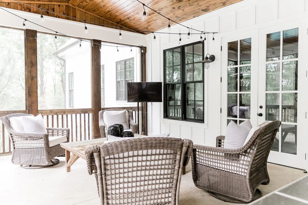 Porch of Christina Hall's TN farmhouse