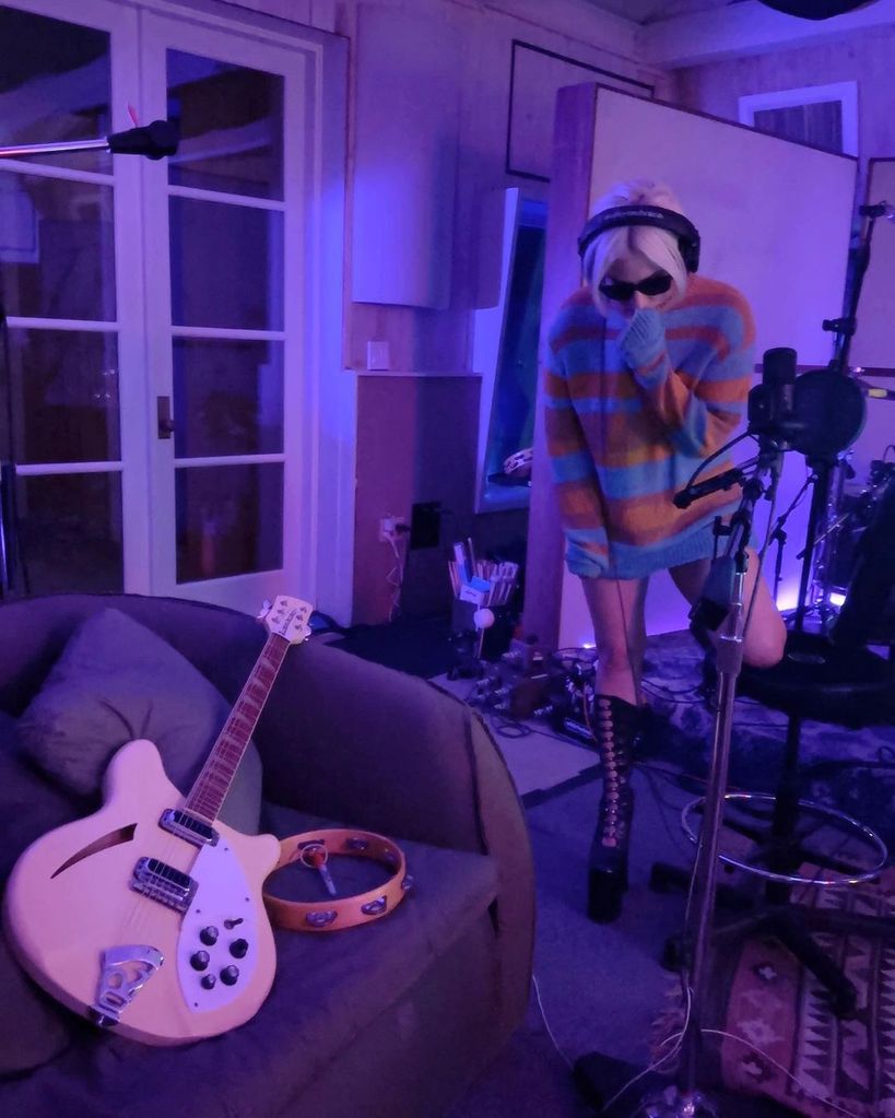 Lady Gaga shares new pictures from inside her recording studio
