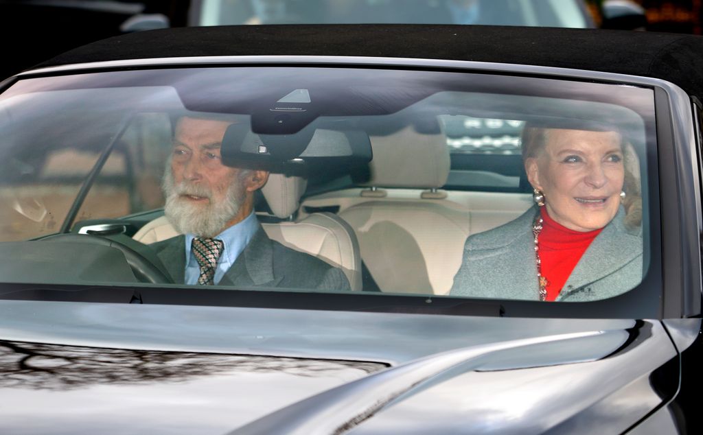 Prince Michael of Kent and Princess Michael of Kent attended a Christmas Lunch for members of the Royal Family hosted by King Charles III at Buckingham Palace on Thursday