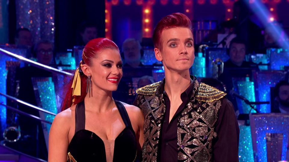 Joe sugg with red hair on strictly with dianne