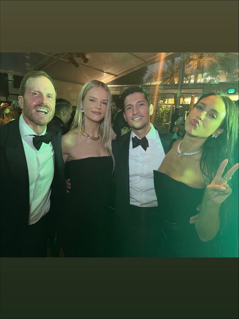 Jessica Alba and Danny Ramirez pose with Kelly Sawyer Patricof at the 2025 Baby2Baby Gala, shared on Instagram