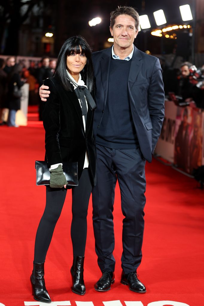 Claudia Winkleman and Kris Thykier attend the "Is This Thing On?" UK Gala Screening at Odeon Luxe West End on January 19, 2026 in London, England