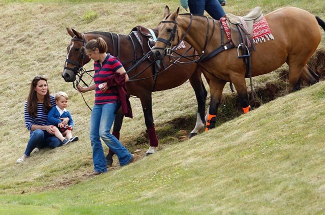 prince george watches horse charity polo match 2015