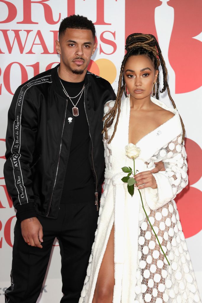 Leigh-Anne Pinnock and Andre Gray attend The BRIT Awards 2018 