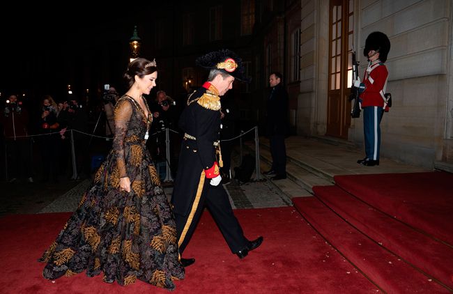 crown princess mary at new years party