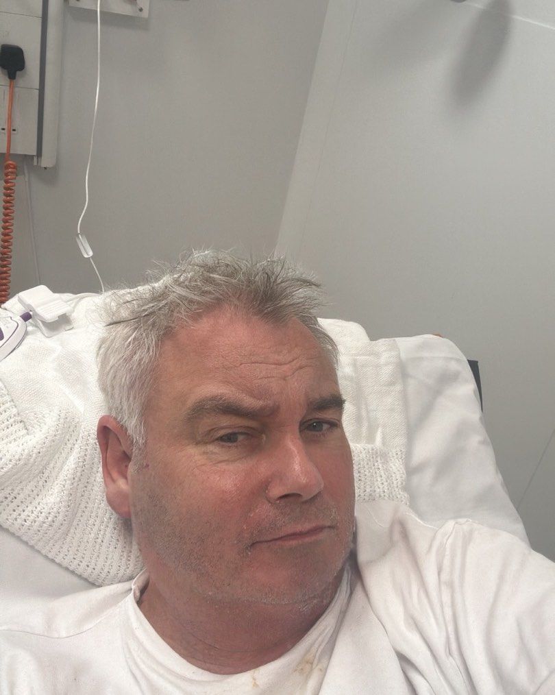 Eamonn Holmes was in hospital in early May