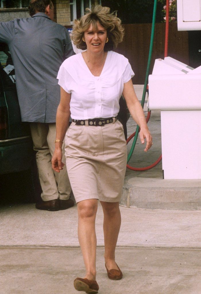 Camilla Parker Bowles at a Petrol Station, Britain - 1991