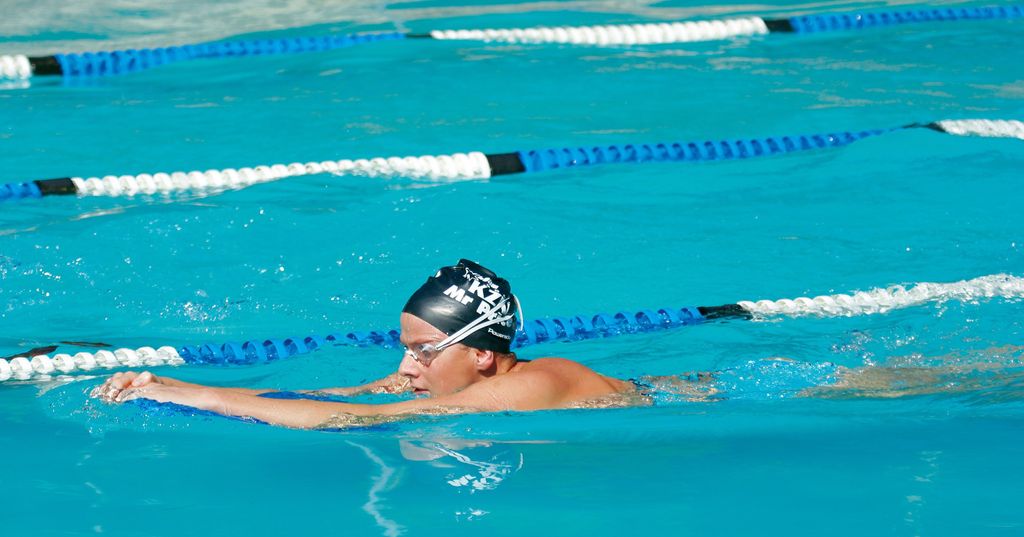 Princess Charlene swims during a training session on November 27, 2006 in Durban, South Africa