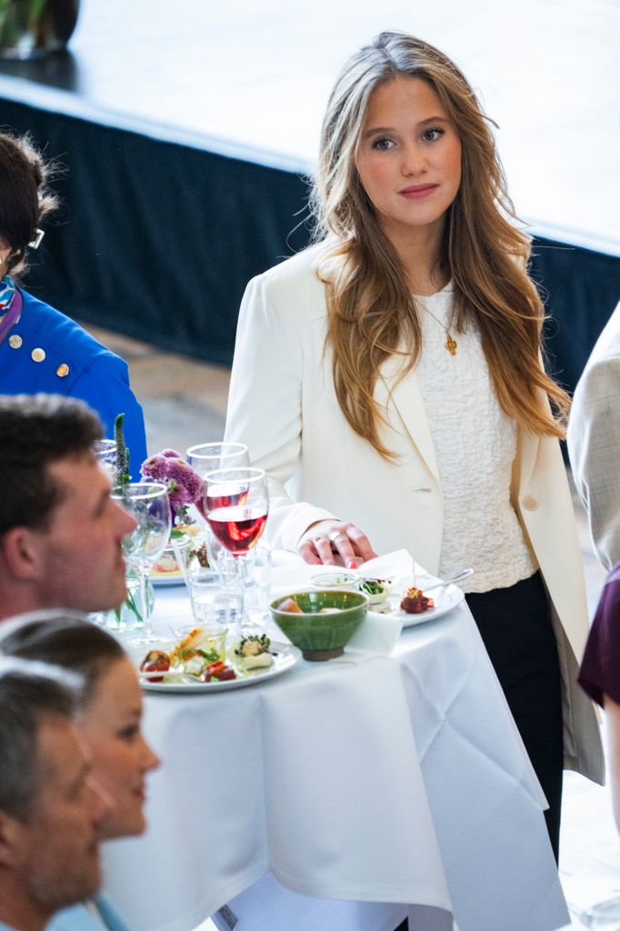 A photo of Princess Josephine wearing a white jacket