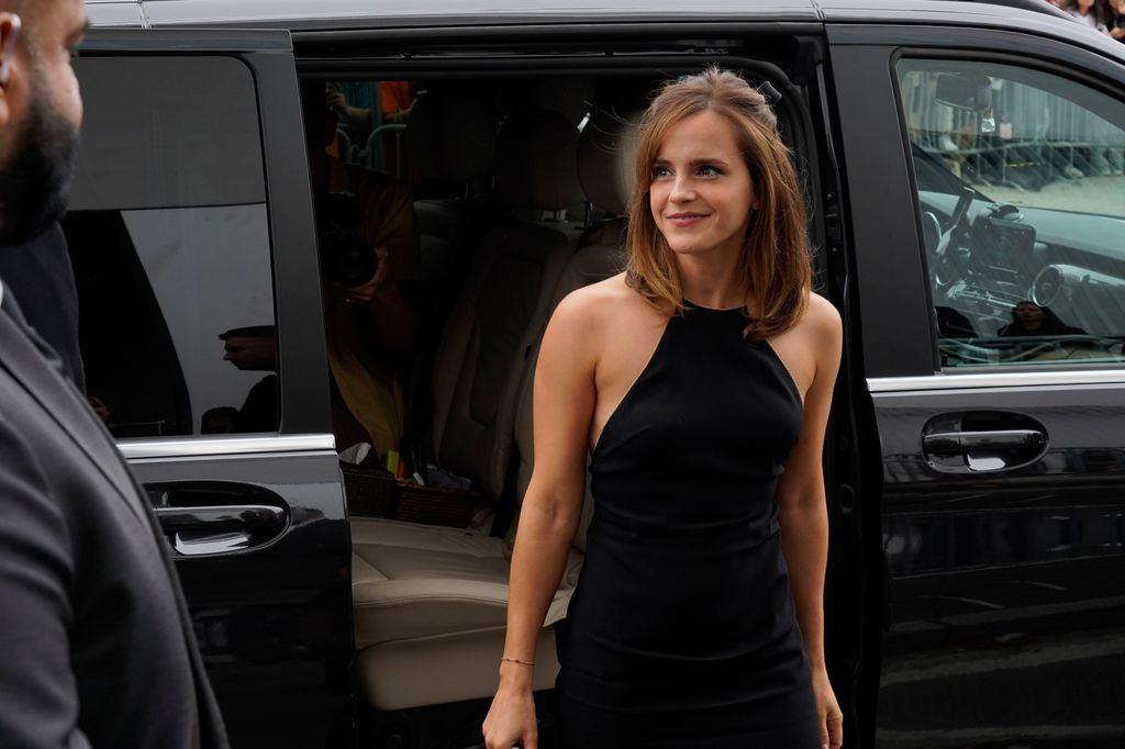 Emma Watson in a black dress