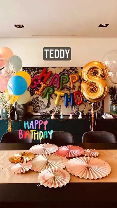 teddy birthday balloons