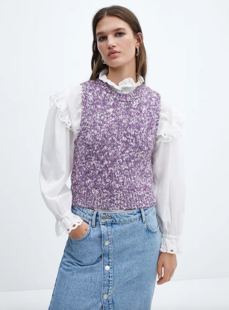Mango lilac sweater vest