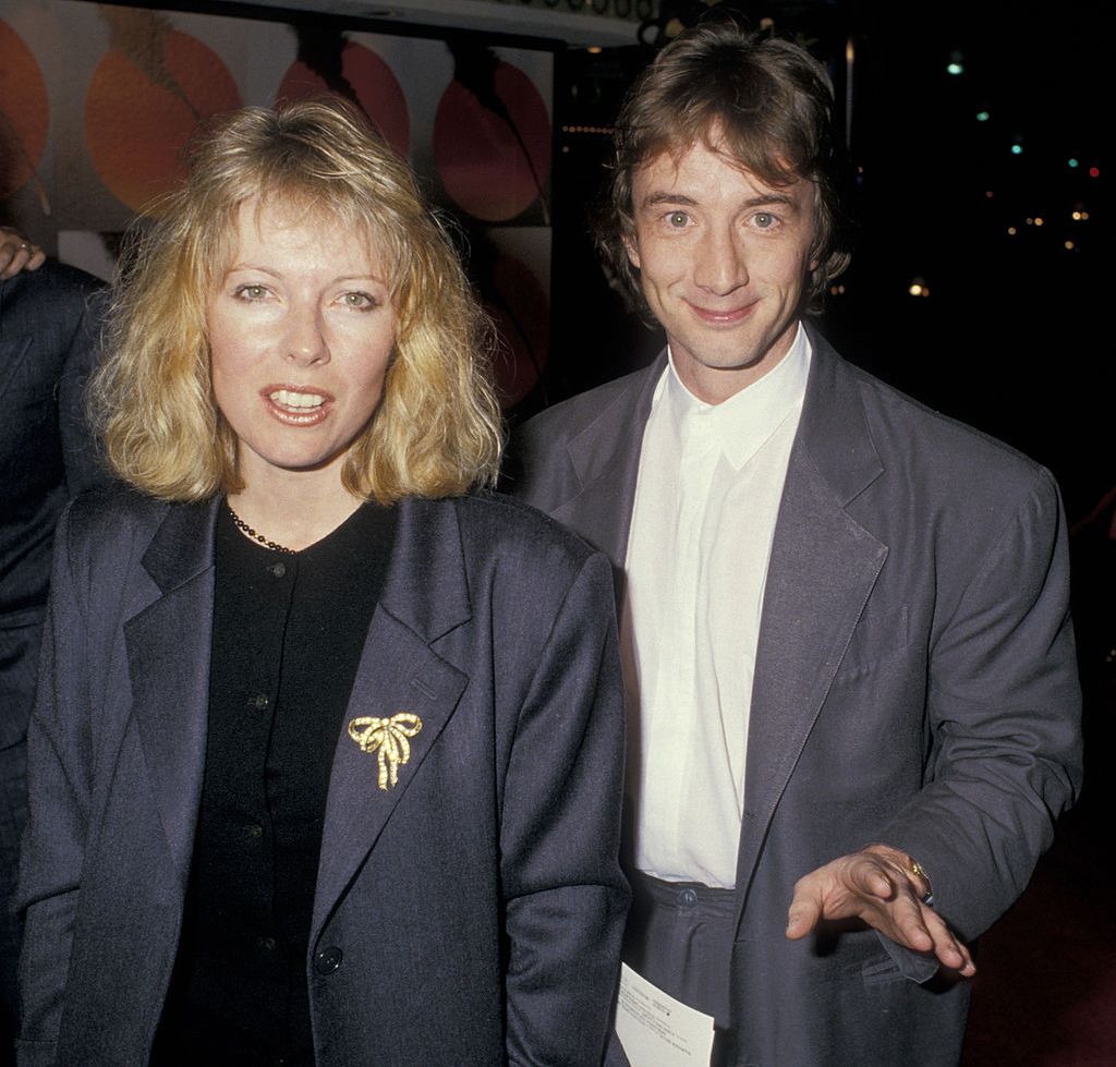 Martin Short and his wife Nancy Dolman at the the premiere of premiere 'Empire of the Sun' on December 8, 1987