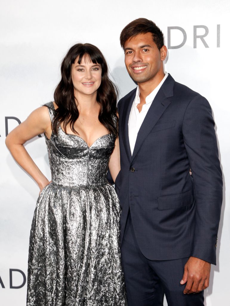 Shailene Woodley and Ben Volavola attend the premiere of 'Adrift' at Regal LA Live Stadium 14 on May 23, 2018