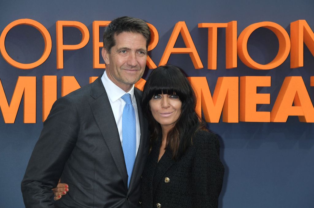 Producer Kris Thykier and Claudia Winkleman attend the UK Premiere of "Operation Mincemeat" at The Curzon Mayfair on April 12, 2022 in London, England