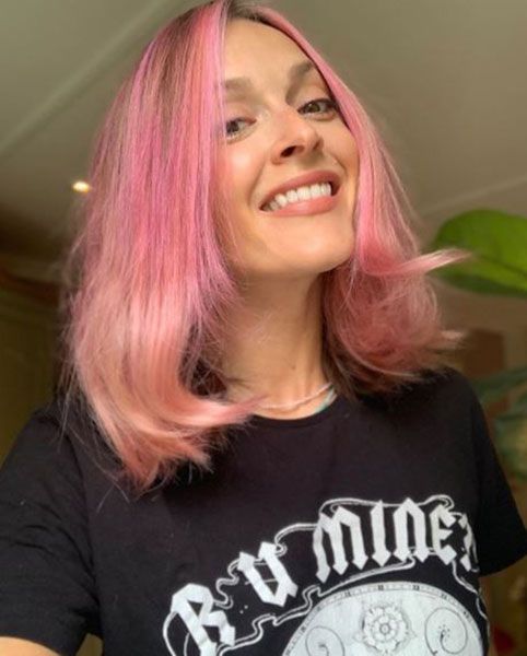 fearne cotton pink hair