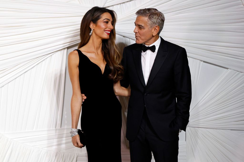 Amal Clooney and George Clooney attend the 2024 Albie Awards presented by the Clooney Foundation for Justice at New York Public Library on September 26, 2024