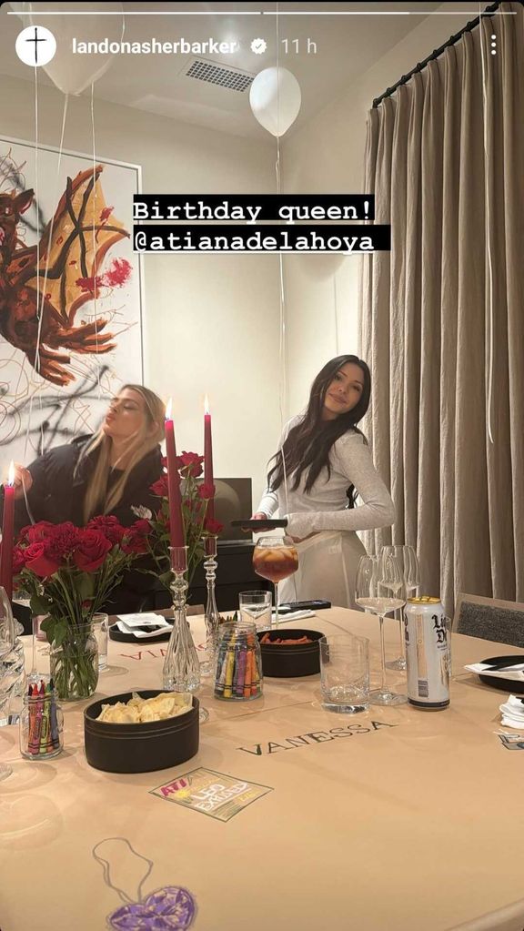 Landon wished his half-sister a happy birthday