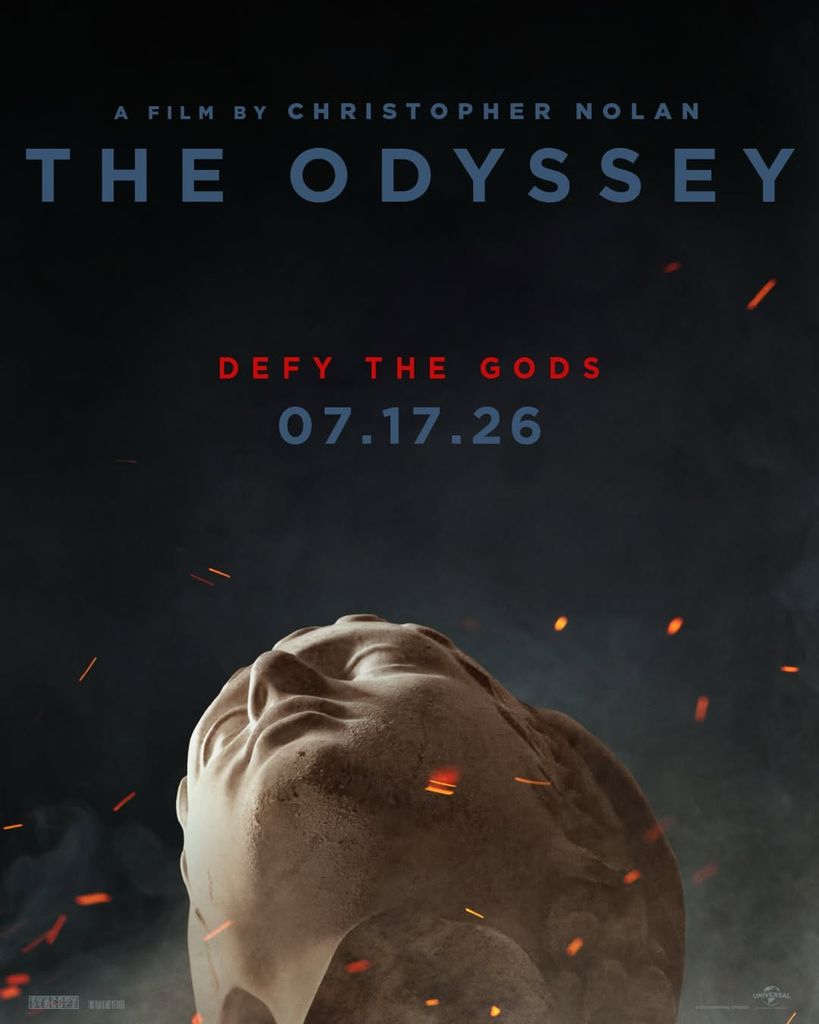 The Odyssey is directed by Christopher Nolan