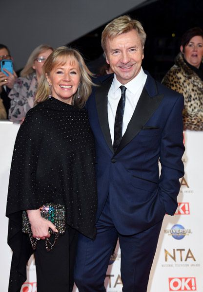 Karen Barber and Christopher Dean attend the National Television Awards 
