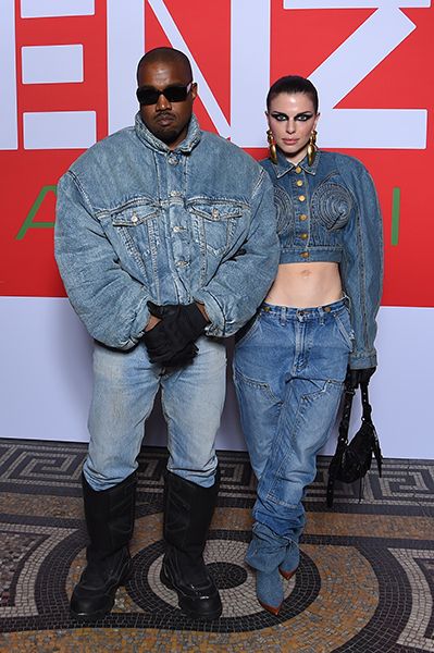Julia Fox and Kanye West double denim