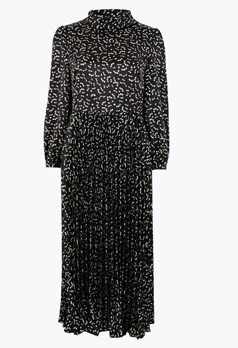 marks and spencer printed dress
