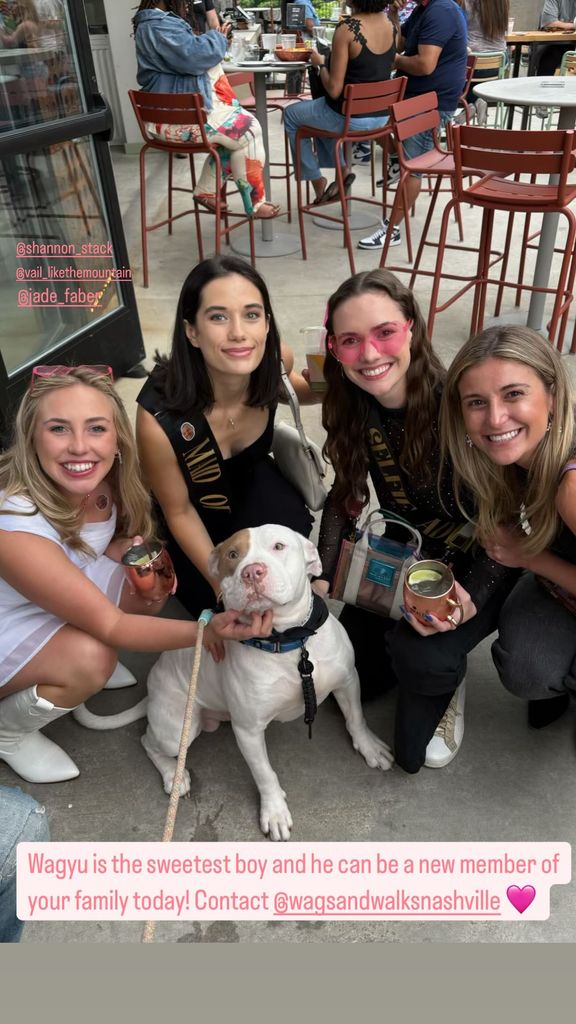 Ella Travolta shares photos from a friend's bachelorette weekend in Nashville on Instagram Stories