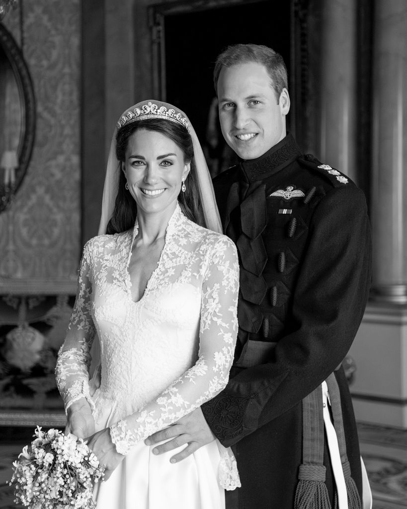 William and Kate shared a previously unseen portrait from their wedding day