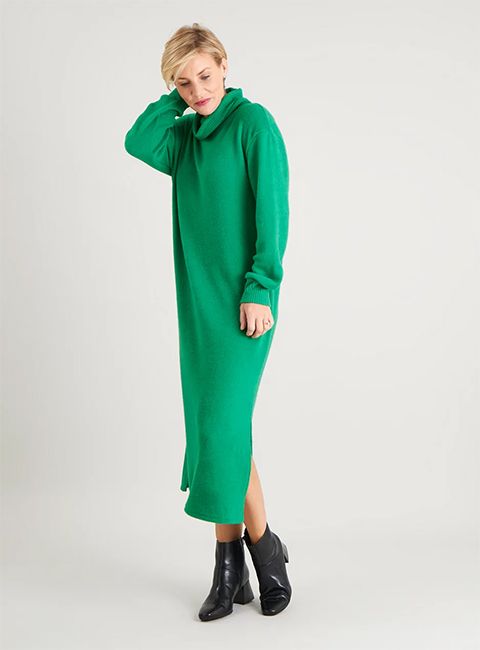 Sainsburys Green Knitted Dress