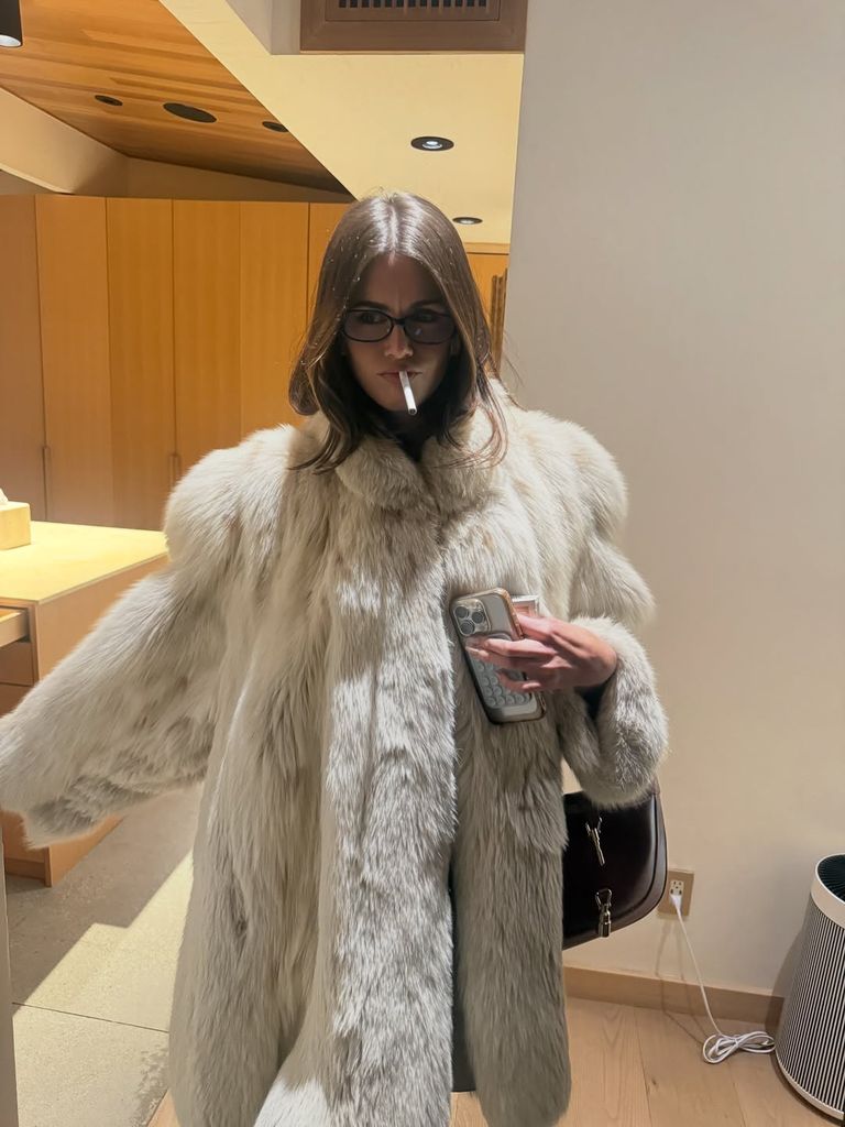 Kaia Gerber in lavish faux fur - one of 2025's hottest runway trends
