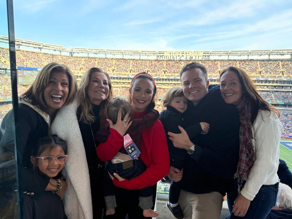 Hoda Kotb with friends at a Giants game